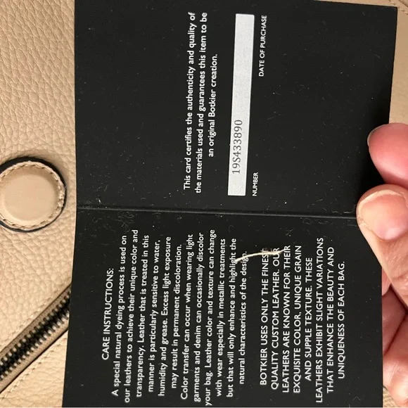 Authentic Botkier soft Tan leather convertible Backpack/ cross body / hand bag - Picture 11 of 15